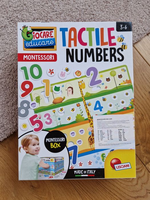 Puzzle numeryczne Lisciani Montessori 3-6 Nauka Liczenia