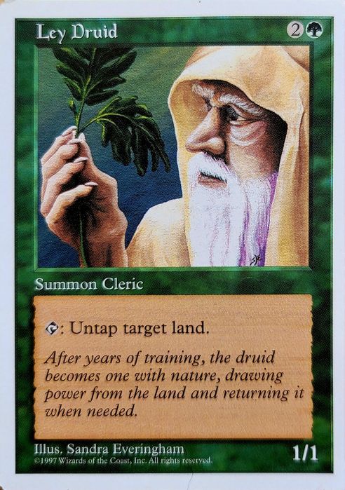Magic the Gathering  - Ley Druid - 5th Edition