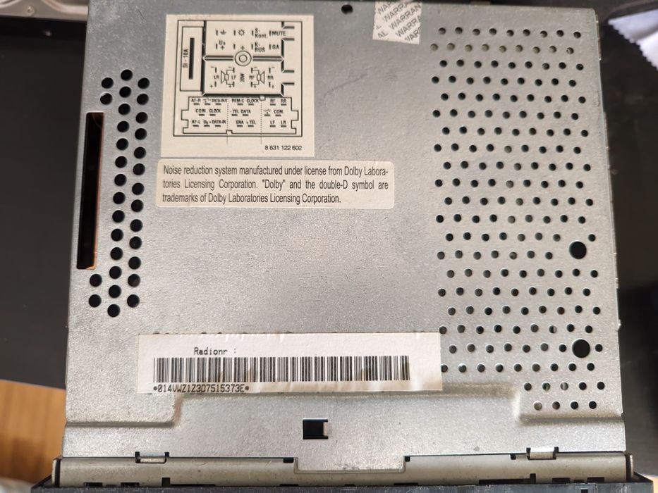 VW Radio original Gamma com caixa 6 CDs