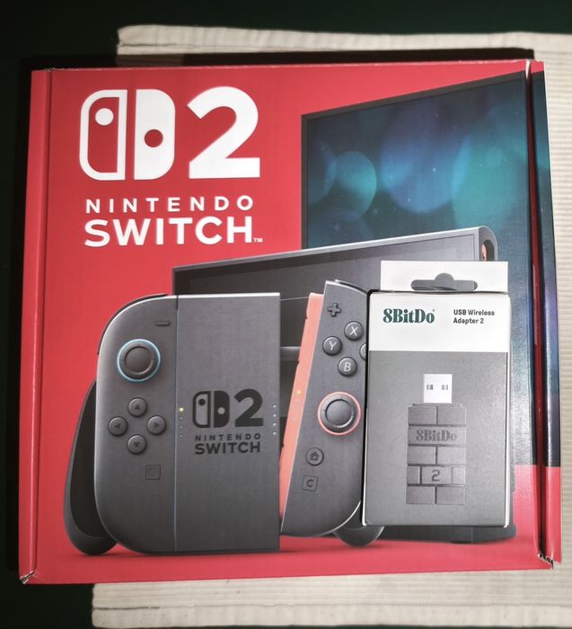 Nintendo switch 2 em perfeito estado com garantia +  8bitdo USB