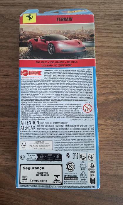 Hot Wheels - Pack 5 Ferrari