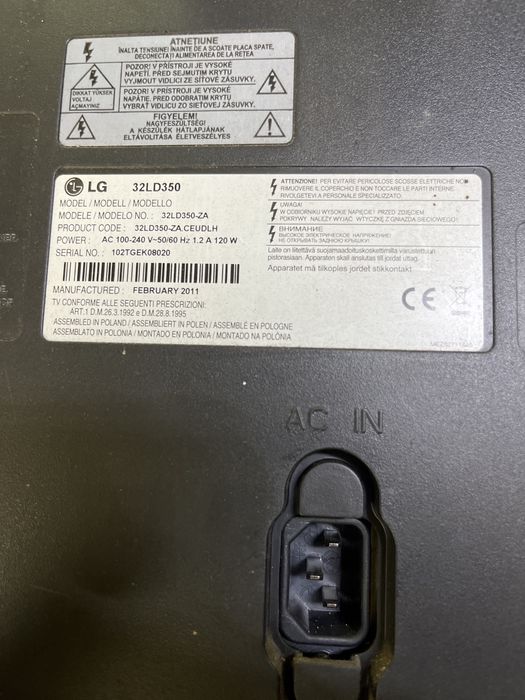 Main board TV LG 32LD350