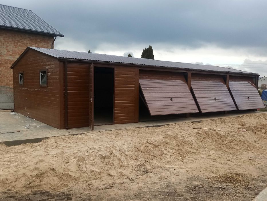 garaż blaszany 12x6, 6x6, 7x5, drewnopodobny, blaszaki, hale