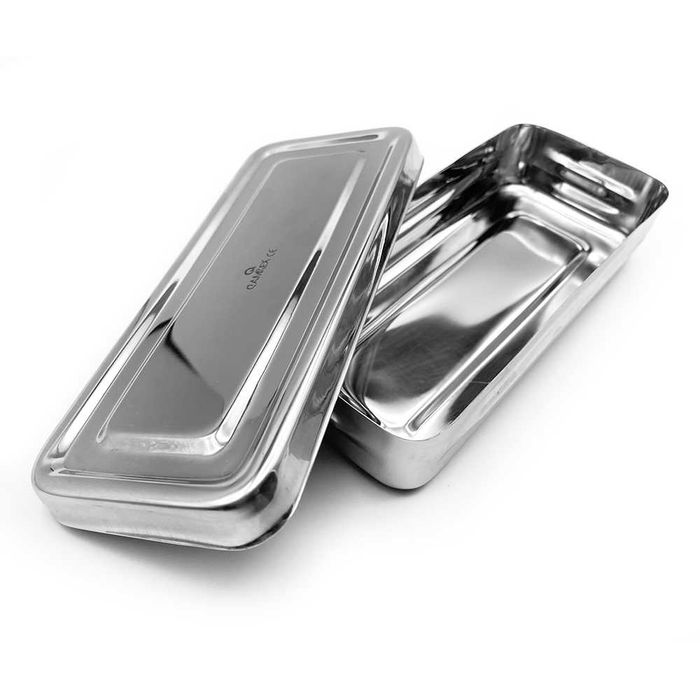 Caixa Porta Instrumentos Inox 17x7 cm
