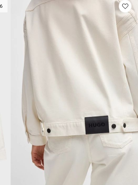 Kurtka jeansowa oversize Hugo boss rozmiar L biała