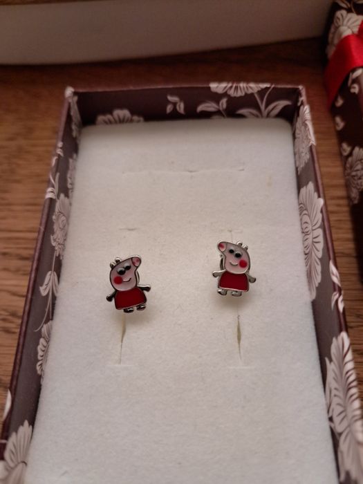 Kolczyki dla dziewczynki srebne