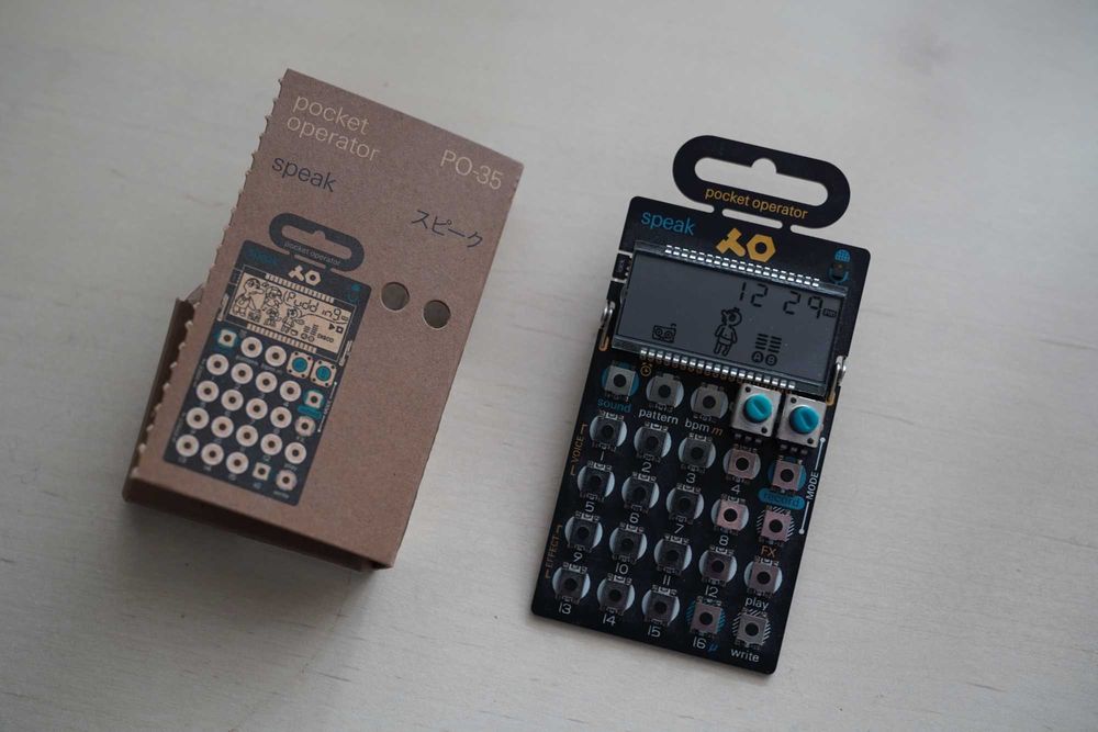 Teenage Engineering PO-35 speak Семплер Секвенсор Драм-машина
