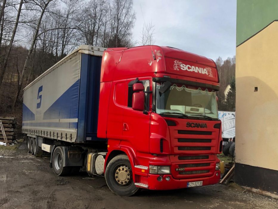 Scania r420 czerwona