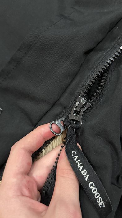 Чёрная длинная куртка пальто пуховик парка canada goose канада гус s