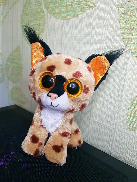Редкая Ty beanie boos глазастик рысь BUCKWHEAT 15 см 2016 год