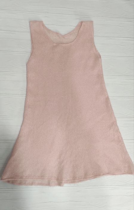 Шерстяне Плаття сітка туніка ручна в'язка