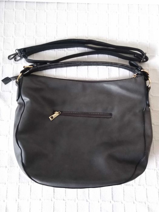 Mala/Bolsa Cinza Escuro e Negra64284869355523121