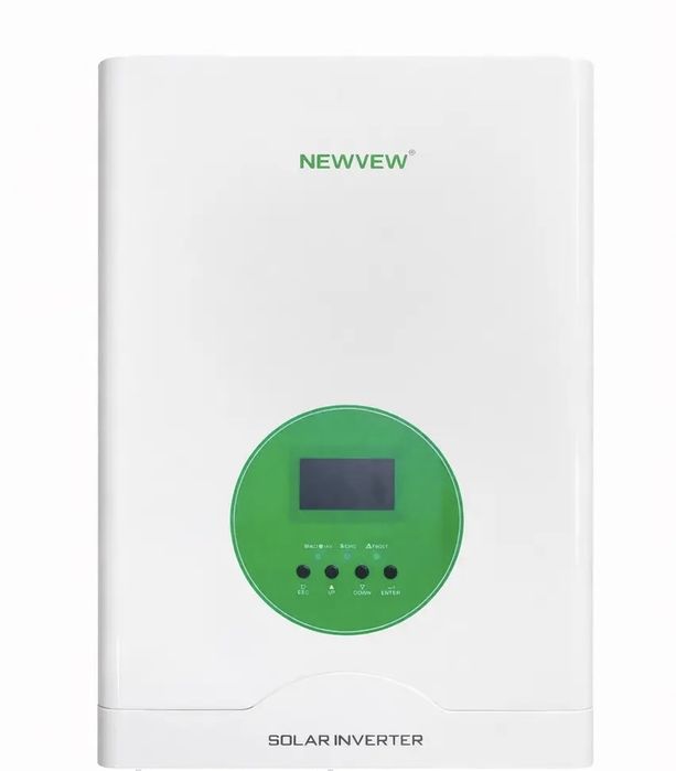 Інвертор гібридний для дому NEWVEW 2.4 кВт 24V з правильною синусоїдою + зарядка від сонця,безперебійник, акумулятор ДБЖ