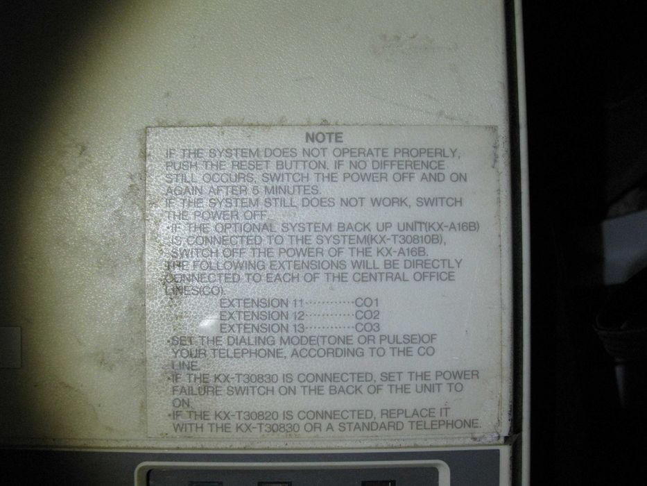 Мини атс Panasonic KX-T61610 308 EASA PHONE Modular Switching System