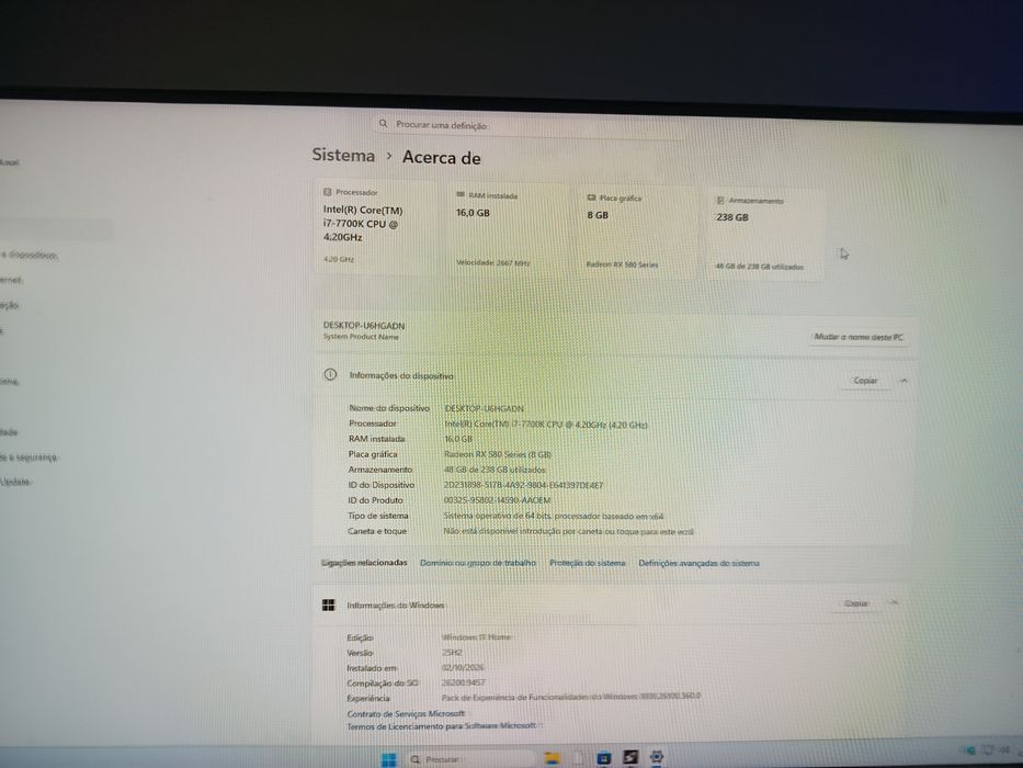 Computador i7 7700k