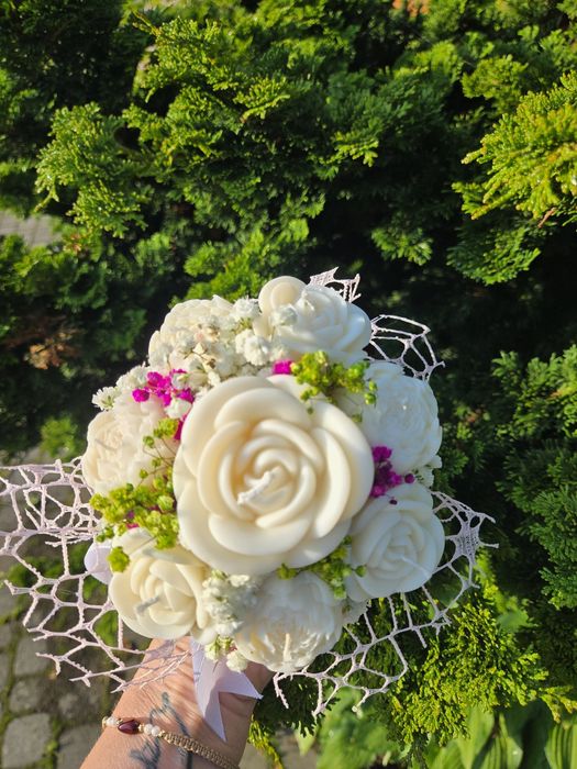 Flower boks z świec sojowych