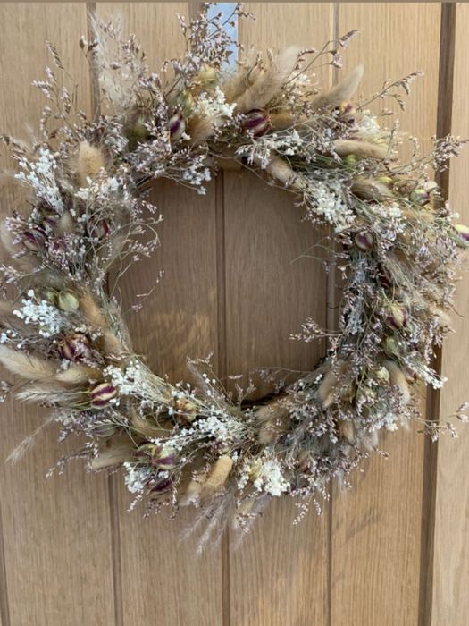 Wianek z limonium 30 cm