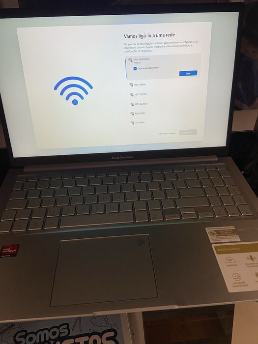 Pc portátil, novo por configurar