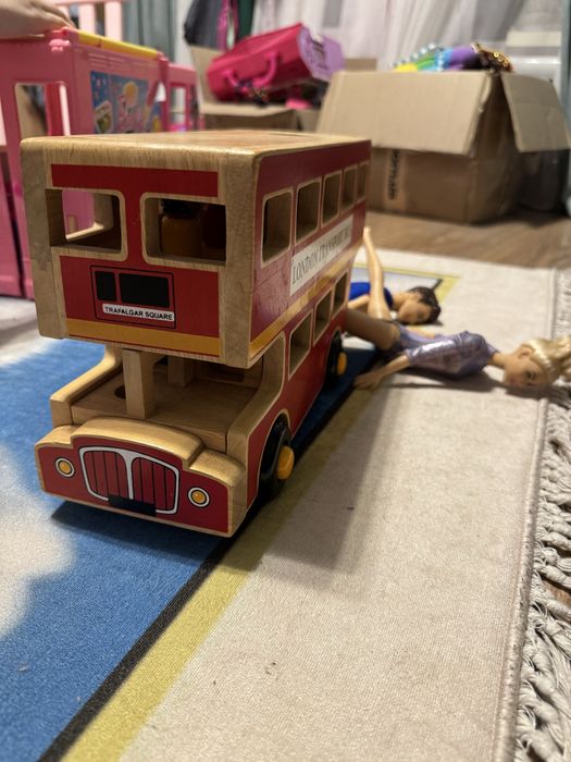 Деревяний великий шкільний автобус вінтажний london bus