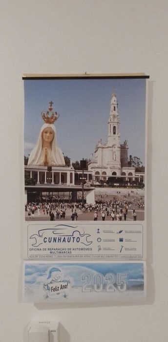 Calendário 2025 - Foto Santuário de Fátima - Novo