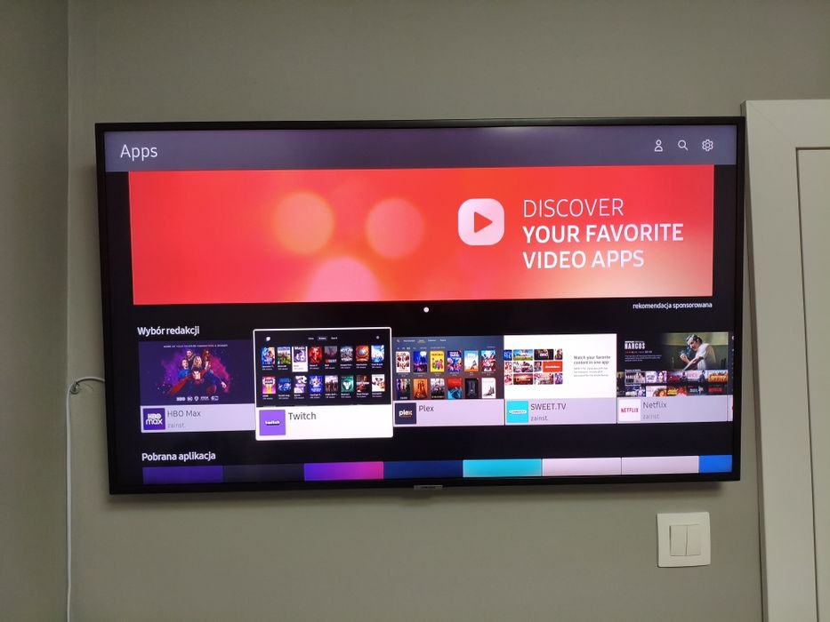 Telewizor Samsung 43 cale Smart TV Wi-Fi