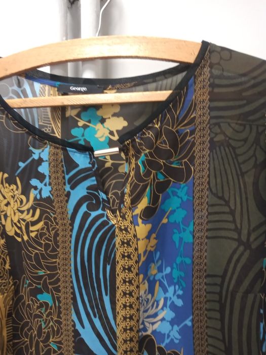 Bluzka mgiełka z długim rękawem firmy George rozmiar 42