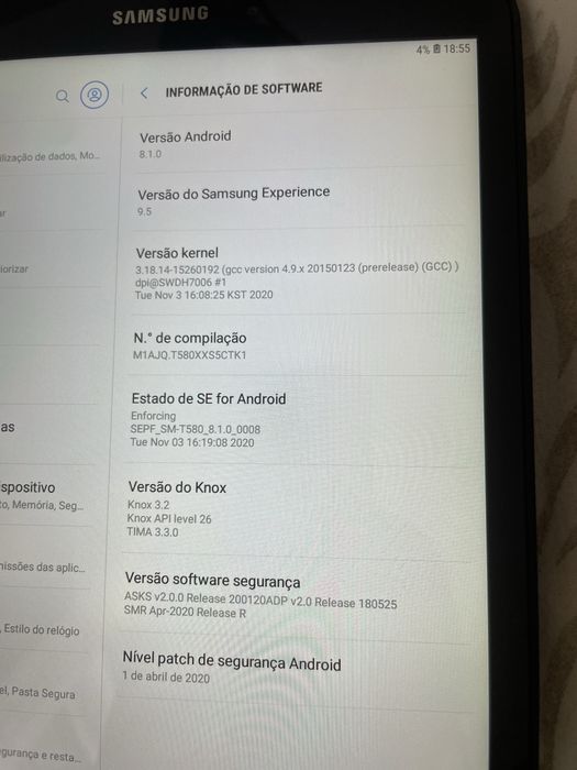 Tablet samsung como novo.