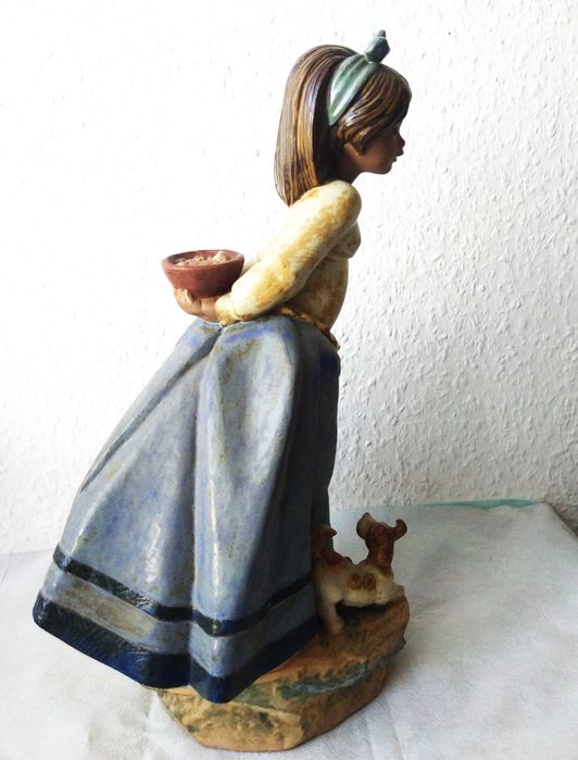Девочка и щенок 33 см. Lladro Гресс Испания