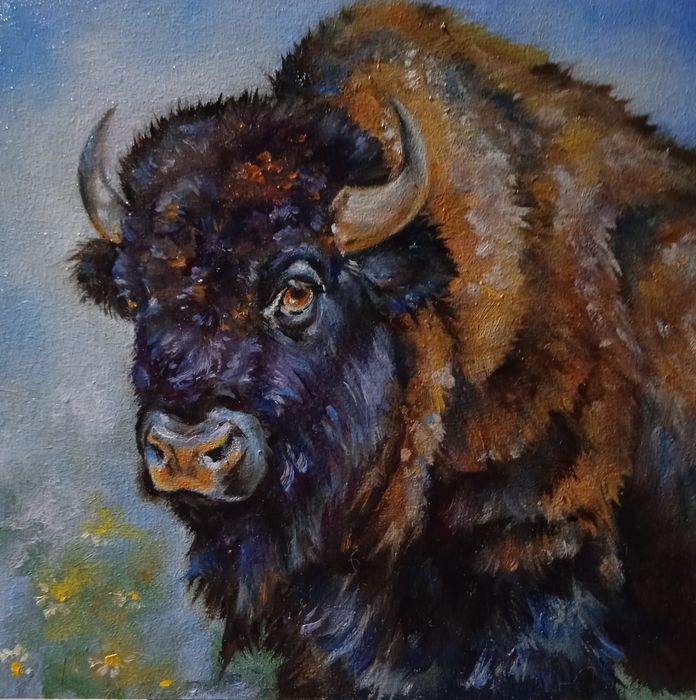 Картина/миниатюра маслом на двп