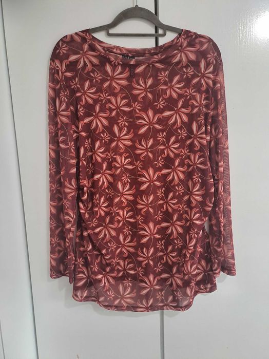 Bluzka bordowa siateczka
