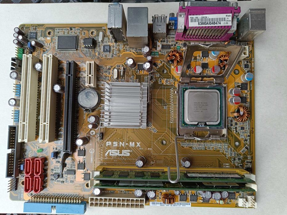 Запчасти на ПК материнка, процессор, кулер, ОЗУ, видеокарта, сетевая