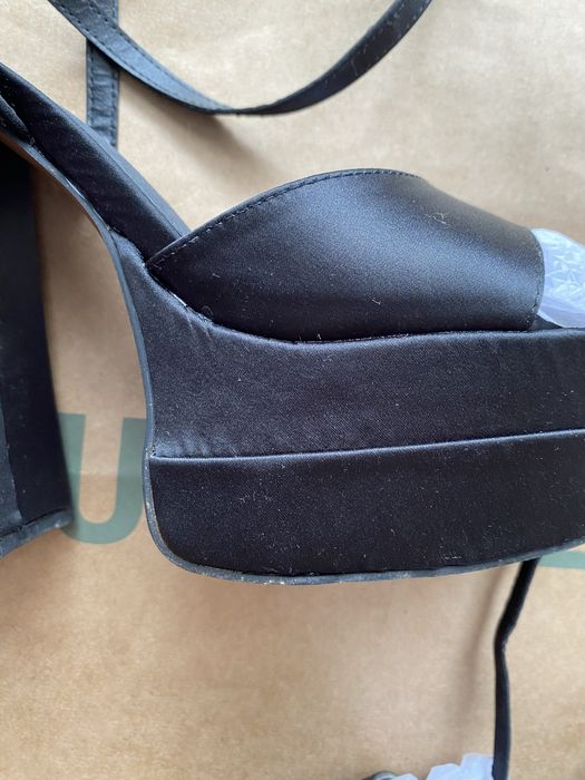 ASOS buty sandały na platformie obcasie na wzór „Versace” r. 38 czarne