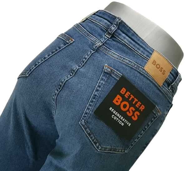Nowe damskie jeansy Hugo Boss - The Rosa - Bootcut High Rise wysoki stan oryg. - W30