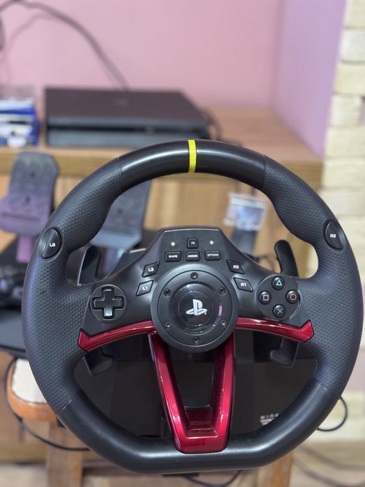 Приставка Sony PlayStation 4 Ps4 + руль та педали. Повний комплект
