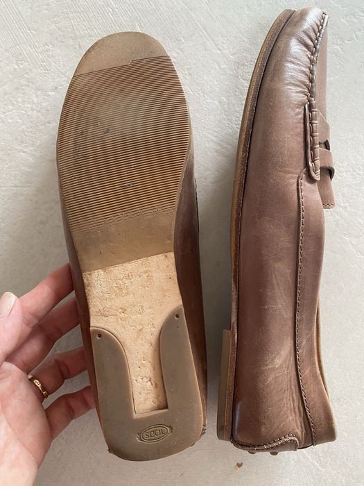 Tod’s mokasyny 40,5 damskie brązowe