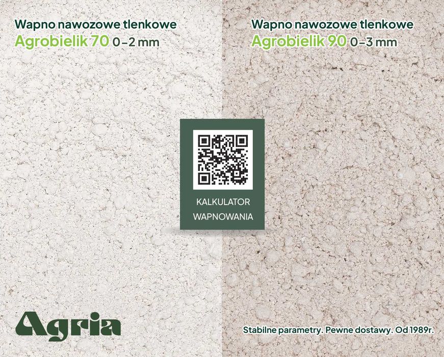 Wapno Nawozowe  tlenkowe CaO 70%, odkwaszanie