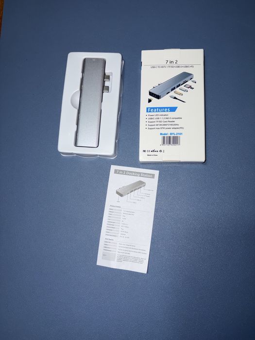 Adaptador USB-C 7 em 2