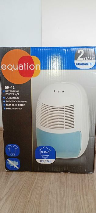 Osuszacz powietrza Equation DH-12, wydajność 12l/24h, poj. 2,5l, 20m2