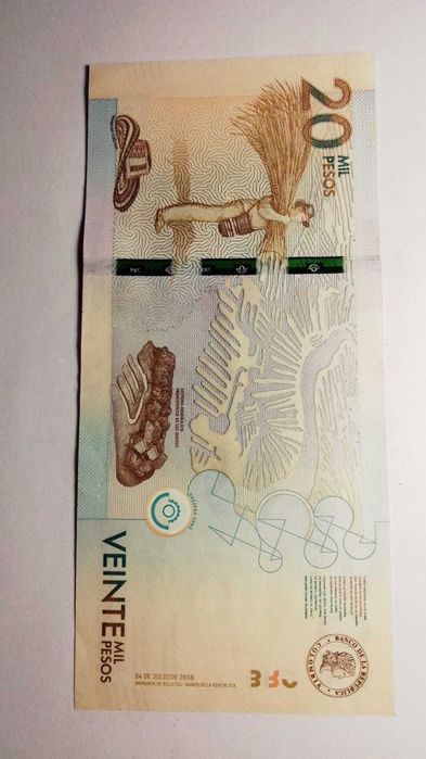 Nota de 20000 pesos Colombianos