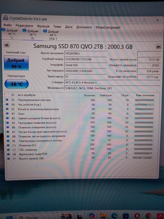 Ssd Samsung 870qvo 2tb