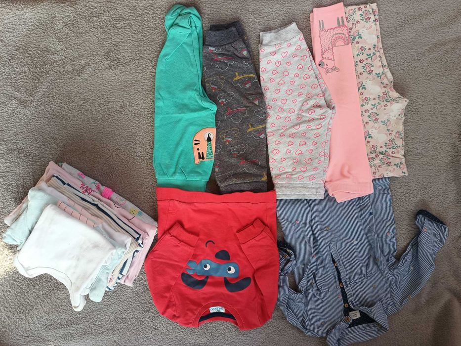 Ubrania ciuchy dziewczynka niemowlęce rozmiar 74/80