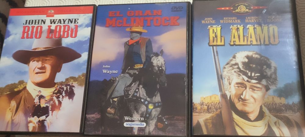 DVDs John Wayne edições espanholas com legendas em português