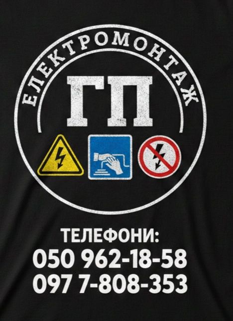 Послуги електрика, Електромонтаж ГП . 050