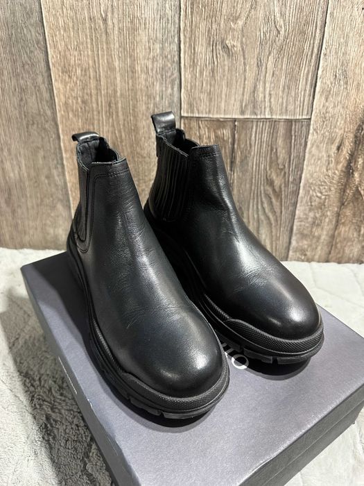 botki męskie skórzane marc o'polo elastic panelled chunky 41