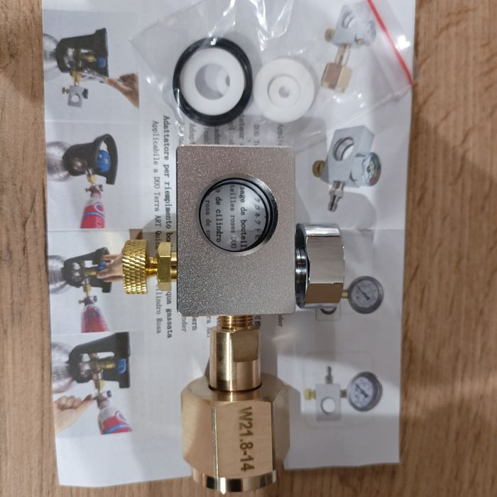 Nowa .Przetoczka do samodzielnego napełniania butli CO2, soda stream q