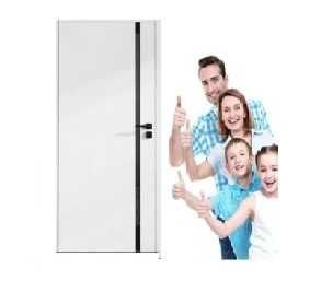 Pełne białe bezprzylgowe Drzwi LORETTO Defendoor producent  od ręki