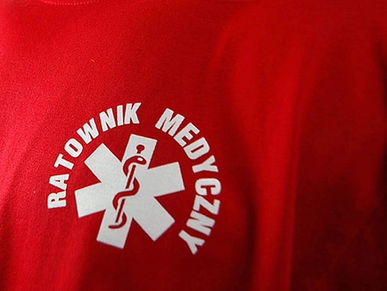 Koszulka męska RATOWNIK MEDYCZNY czerwona (M)