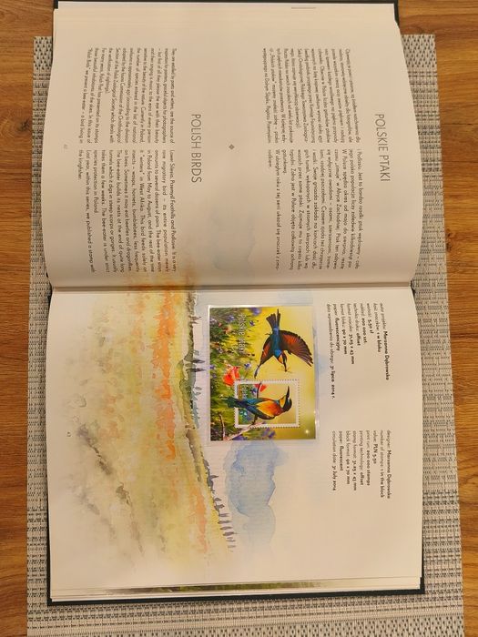 Księga znaczków pocztowych 2014 rok.