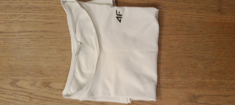 Koszulka, T-shirt biały 4f, rozmiar 146 cm