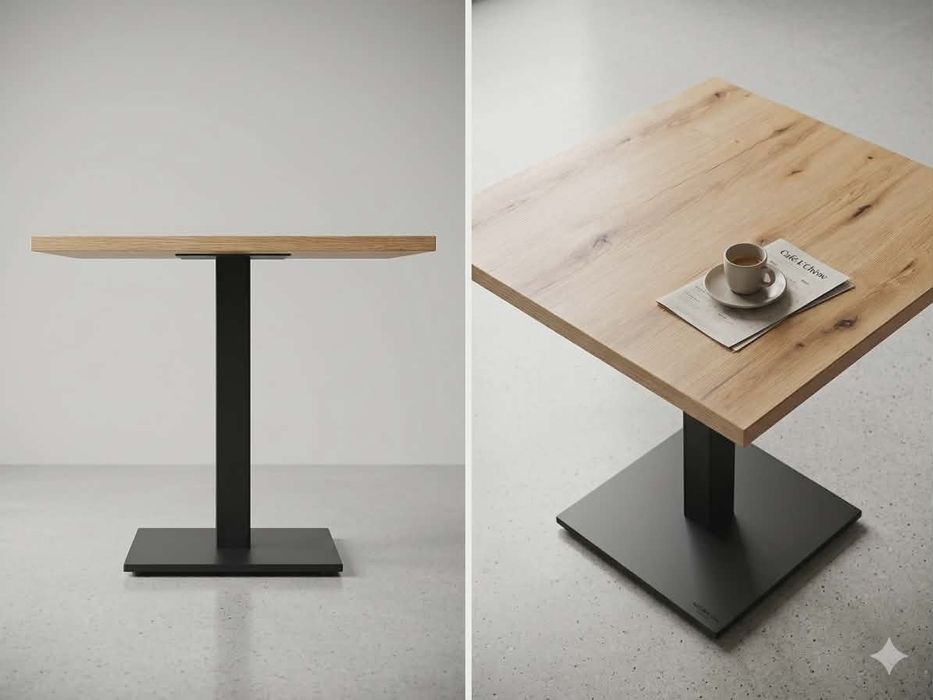 Stolik barowy/restauracyjny. Jedna noga  70x70
